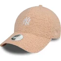 casquette-courbee-rose-ajustable-pour-femme-9forty-borg-new-york-yankees-mlb-new-era