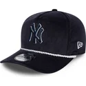 casquette-courbee-bleue-marine-snapback-golfer-cord-new-york-yankees-mlb-new-era