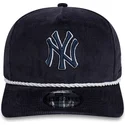 casquette-courbee-bleue-marine-snapback-golfer-cord-new-york-yankees-mlb-new-era