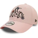 casquette-courbee-rose-ajustable-pour-enfant-9forty-needle-cord-ac-milan-serie-a-new-era