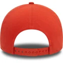 casquette-courbee-orange-snapback-avec-logo-beige-9forty-e-frame-league-essential-new-york-yankees-mlb-new-era