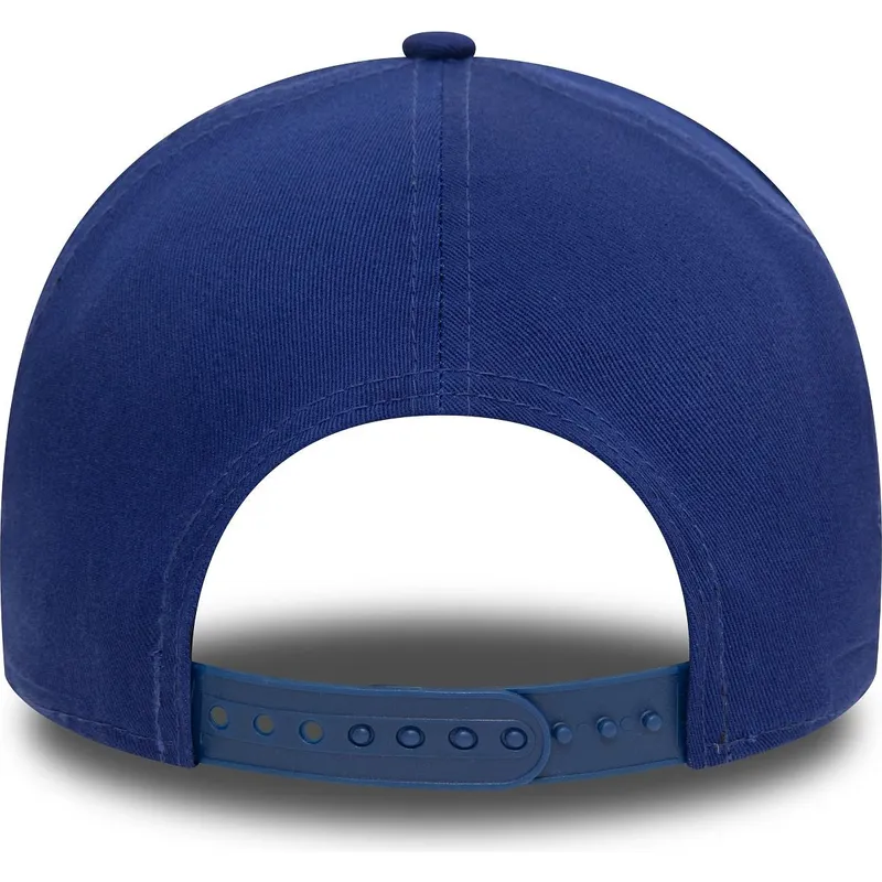 casquette-courbee-bleue-snapback-9forty-e-frame-patch-los-angeles-dodgers-mlb-new-era
