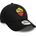 casquette-courbee-noire-ajustable-9forty-core-associazione-sportiva-roma-serie-a-new-era