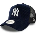 casquette-trucker-bleue-marine-9forty-a-frame-cord-new-york-yankees-mlb-new-era