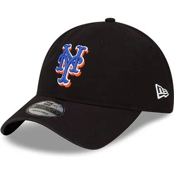 Casquette courbée noire ajustable 9TWENTY Core Classic New York Mets MLB New Era