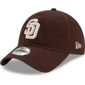 casquette-courbee-marron-ajustable-9twenty-core-classic-san-diego-padres-mlb-new-era