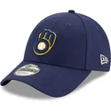 casquette-courbee-bleue-marine-ajustable-9forty-the-league-milwaukee-brewers-mlb-new-era