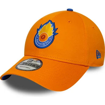 Casquette courbée orange ajustable 9FORTY Core Saiyans FC Kings League New Era