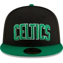 casquette-plate-noire-et-verte-ajustee-59fifty-statement-boston-celtics-nba-new-era