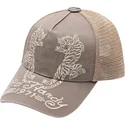 casquette-trucker-beige-desert-tiger-ed-hardy