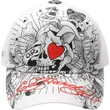 casquette-trucker-blanche-death-or-glory-ed-hardy