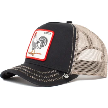 Casquette trucker noire coq Rooster Goorin Bros.