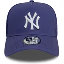 casquette-trucker-violette-9forty-a-frame-league-essential-new-york-yankees-mlb-new-era