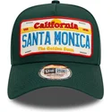 casquette-courbee-verte-snapback-9forty-a-frame-license-plate-santa-monica-villes-et-plages-new-era