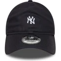 casquette-courbee-bleue-marine-ajustable-9twenty-mini-logo-new-york-yankees-mlb-new-era