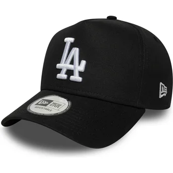 Casquette courbée noire snapback E Frame League Essential Los Angeles Dodgers MLB New Era