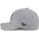 casquette-courbee-grise-snapback-avec-logo-bleu-marine-9forty-m-crown-a-frame-cotton-weave-new-york-yankees-mlb-new-era