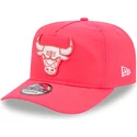 casquette-courbee-rose-ajustable-golfer-everyday-nylon-chicago-bulls-nba-new-era