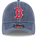 casquette-courbee-bleue-ajustable-9twenty-washed-contrast-boston-red-sox-mlb-new-era