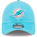 casquette-courbee-bleue-ajustable-9twenty-washed-contrast-miami-dolphins-nfl-new-era