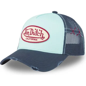 Casquette trucker bleue USED 01 Von Dutch