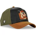 casquette-courbee-noire-verte-et-marron-snapback-diable-tasmanie-loo10-taz-looney-tunes-capslab