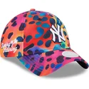 casquette-courbee-multicolore-ajustable-pour-femme-9twenty-spots-spring-training-fan-pack-2025-new-york-yankees-mlb-new-era