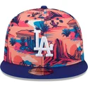 casquette-plate-multicolore-snapback-9fifty-printed-spring-training-fan-pack-2025-los-angeles-dodgers-mlb-new-era