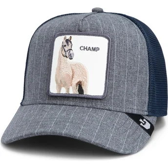 Casquette trucker bleue marine cheval Suited Champ Business Professional The Farm Goorin Bros.