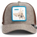 casquette-trucker-marron-chien-chihuahua-amigo-suited-friend-business-professional-the-farm-goorin-bros