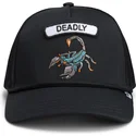 casquette-trucker-noire-scorpion-gb2-deadly-scorp-the-rocker-the-farm-goorin-bros