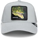 casquette-trucker-grise-crocodile-gator-swamp-monster-core-combo-the-farm-goorin-bros