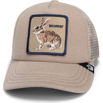 Casquette trucker beige pour enfant lapin Ok Zoomer The...