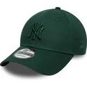 casquette-courbee-verte-ajustable-avec-logo-vert-9forty-colour-pack-new-york-yankees-mlb-new-era