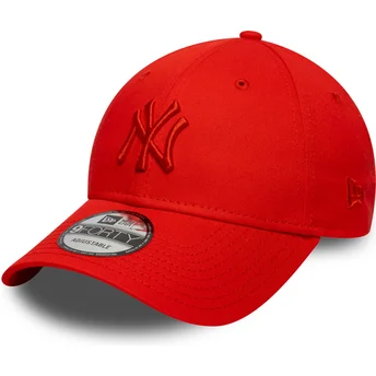 Casquette courbée rouge ajustable avec logo rouge 9FORTY Colour Pack New York Yankees MLB New Era