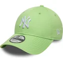 casquette-courbee-verte-claire-ajustable-9forty-colour-pack-new-york-yankees-mlb-new-era