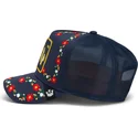casquette-trucker-bleue-marine-papillon-hyper-active-flora-fauna-the-farm-goorin-bros