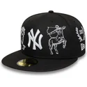 casquette-plate-noire-ajustee-59fifty-mythical-new-york-yankees-mlb-new-era
