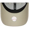 casquette-courbee-beige-ajustable-pour-femme-9forty-woven-new-york-yankees-mlb-new-era