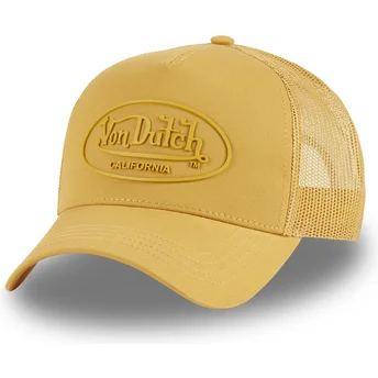 Casquette trucker jaune LOG13 Von Dutch