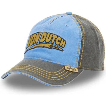 Casquette courbée bleue et grise ajustable RETRO05 Von Dutch