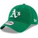 casquette-courbee-verte-ajustable-9twenty-core-classic-oakland-athletics-mlb-new-era