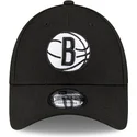 casquette-courbee-noire-ajustable-9forty-the-league-brooklyn-nets-nba-new-era