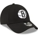 casquette-courbee-noire-ajustable-9forty-the-league-brooklyn-nets-nba-new-era