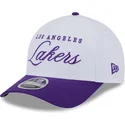 casquette-courbee-blanche-et-violette-snapback-9forty-m-crown-draft-2025-los-angeles-lakers-nba-new-era