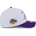 casquette-courbee-blanche-et-violette-snapback-9forty-m-crown-draft-2025-los-angeles-lakers-nba-new-era