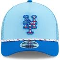 casquette-trucker-bleue-9forty-m-crown-a-frame-4th-july-new-york-mets-mlb-new-era