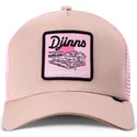 casquette-trucker-beige-et-rose-do-nothing-club-hft-dnc-pool-djinns