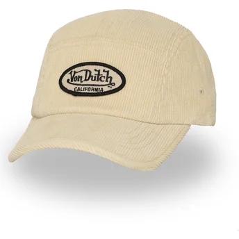 Casquette courbée beige ajustable VEL01 Von Dutch