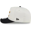 casquette-courbee-beige-et-noire-snapback-9fifty-a-frame-chainstitch-boston-bruins-nhl-new-era